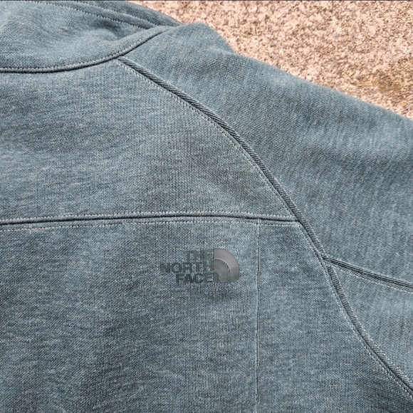 The North Face Deep Green Zip Up Jacket Soft Sweatshirt Women's Size Small - Picture 16 of 16